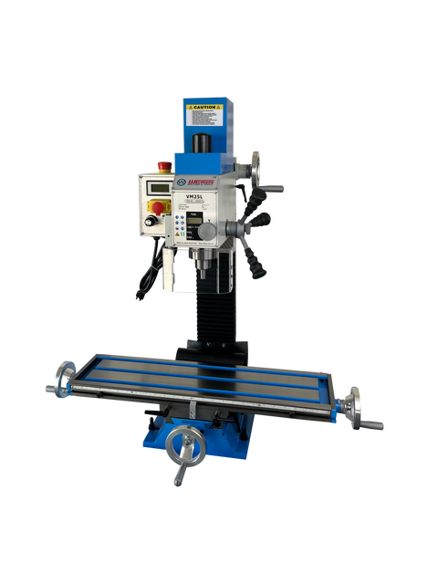 VM25L 7" x 27" Benchtop Milling Machine With R8 Spindle